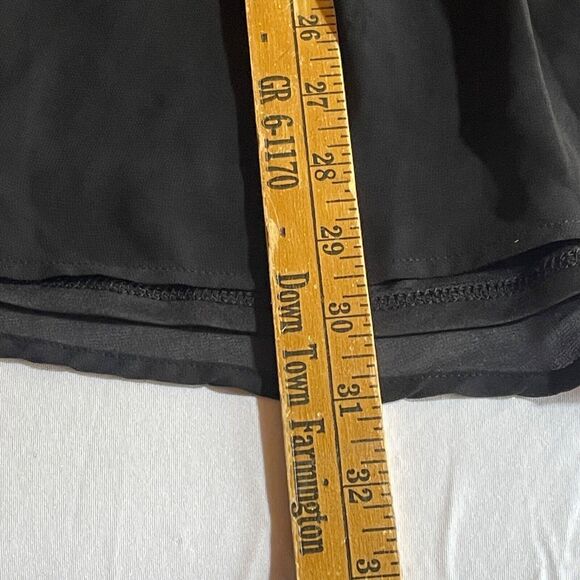 Torrid Tunic Top Womens 0X Black Sleeveless Lace‎ Fit Flare Zip Whimsigothic - Picture 9 of 9